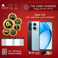 Oppo A3x 4GB-64GB | 1 Year Warranty | PTA Approved | Installments - The Game Changer