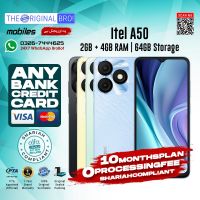 Itel A50 | 2GB + 4GB RAM | 64GB Storage | Any Bank Credit Card | 10 Months Installment - 0% Processing Fee - The Original Bro Mobiles