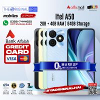 Itel A50 | 2GB RAM | 64GB Storage | Installment | PTA Approved | 1 Year Warranty | The Original Bro Mobiles