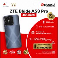 ZTE Blade A53 Pro 4GB-64GB | 1 Year Warranty | PTA Approved | Monthly Installment By Siccotel Upto 12 Months