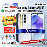 Samsung A55 5G 8GB RAM 256GB Storage | PTA Approved | 1 Year Warranty | Installments Upto 12 Months - The Original Bro
