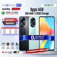 Oppo A58 8GB RAM 128GB Storage | PTA Approved | 1 Year Warranty | Installments - The Original Bro