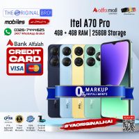 Itel A70 Pro | 4GB RAM | 256GB Storage | Installment | PTA Approved | 1 Year Warranty | The Original Bro Mobiles