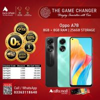 Oppo A78 8GB-256GB | 1 Year Warranty | PTA Approved | Installments - The Game Changer