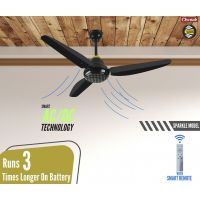 Chenab Sparkle AC-DC BLK Ceiling Fan With Free Delivery | ON Installment