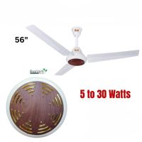 GFC Fans Ceiling Fan AC 30 Watts Iconic Model 56'' Copper Winding Solar Fan Energy Saver Inverter Fan