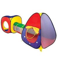 Adventure 3 Piece Indoor & Outdoor Childrens Playhouse Ball Pit Play Shuttle Tunnel & Tent