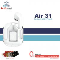 Air31 Earbuds With Silicone Pouch Wireless Crystal Transparent Bluetooth 5.3 Earbuds - Installment - SharkTech