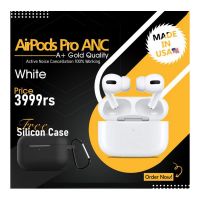 Branded Airpods Pro | Active Noise Cancellation | GOLD Quality + Free Silicon Case - Master Copy - ON INSTALLMENT