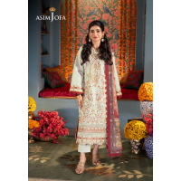 AJRA-09 EMBROIDERED LAWN 3 PCS