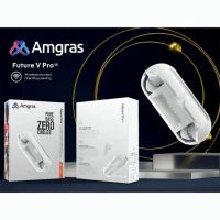 Amgras Future V Pro Tws - Bluetooth Version 5.3 - HiFi Stereo Sound With Microphone - Noise Cancelling - Waterproof Sport Gaming Headset - Handfree Call Bluetooth Earphones with Charging Case - ON INSTALLMENT