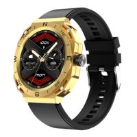 Blulory RT Smart Watch 1.4 Inch Display Gold With Free Delivery On Installment By Spark Technologies