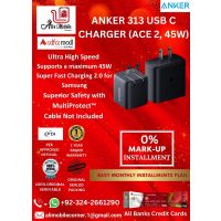 ANKER 313 USB-C CHARGER (Ace 2, 45W) On Easy Monthly Installments By ALI's Mobile