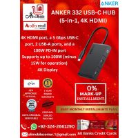 ANKER 332 TYPE-C HUB 5 IN 1 WITH 4K HDMI PORT On Easy Monthly Installments By ALI's Mobile