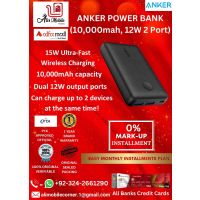 ANKER POWER BANK (10,000mah ,12W, 2 PORT) On Easy Monthly Installments By ALI's Mobile