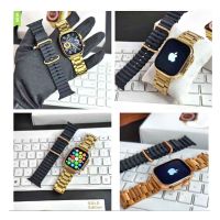 Ultra Series 8 Smart Watch With Apple Logo With 2 Belts Golden Edition -  ON INSTALLMENT
