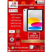 Apple iPad 10th Generation | 10.9 INCH Retina Display | 64 GB | WIFI On Easy Monthly Installments By ALI's Mobile
