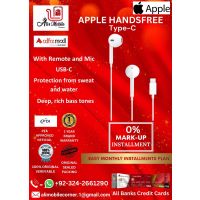 APPLE TYPE C HANDSFREE (Mercantile) For Type C APPLE IPHONES On Easy Monthly Installments By ALI's Mobile