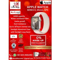 Apple Watch Series 9 - GPS, 45mm - Starlight Aluminum Case with Starlight Loop Band On Easy Monthly Installments By ALI's Mobile
