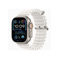 Apple Watch Ultra 2 49mm Titanium Case with White Ocean Band On Installment by Spark TecH
