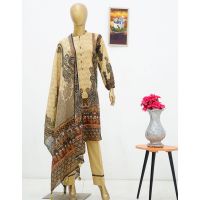Surmawala Lawn | Printed Fabric 3 Piece Unstitched Collection - (Article 6) - ON INSTALLMENT