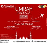 2 Star Umrah Package Triple - INSTALLMENT