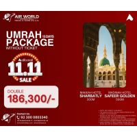 UMRAH PACKAGE-02 15 DAYS DOUBLE WITHOUT TICKET