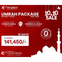 UMRAH PACKAGE-03 15 DAYS SHARING WITHOUT TICKET
