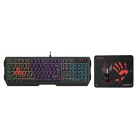 Bloody Neon Gaming Keyboard + Mouse + Mousepad Combo Set (B1700) With Free Delivery On Installment By Spark Technologies.