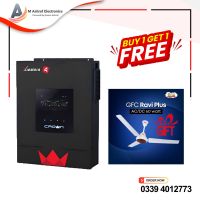 Crown Xavier 4 Kw Hybrid Solar Inverter With Free Gift GFC FAN AD/DC 60Watts Installment