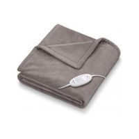 Beurer Soft And Heated Cosy Nordic Taupe Electric Blanket with 6 Temperature Settings (HD 75) On Installment ST With Free Delivery  