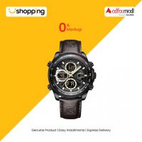 NaviForce Dual Time Exclusive Men's Watch Brown (NF-9197-2) - On Installments - ISPK-0139