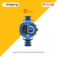 NaviForce Dual Time Working Men’s Watch Blue (NF-9199-3) - On Installments - ISPK-0139