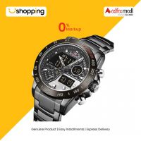 NaviForce Dual Time Men's Watch Black (NF-9171-3) - On Installments - ISPK-0139