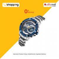 Naviforce Exclusive Date Watch For Men Silver (NF-9206-1) - On Installments - ISPK-0139