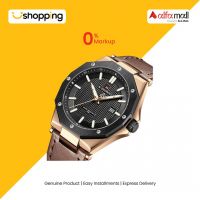 Naviforce Fashion Casual Quartz Leather Men's Watch (NF-9200-10) - On Installments - ISPK-0139