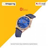 Naviforce Mother Of Pearl Watch For Women Blue (NF-5038-1) - On Installments - ISPK-0139