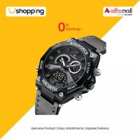 Naviforce Dual Time Edition Watch For Men Grey (NF-9220-4) - On Installments - ISPK-0139