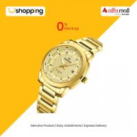 Naviforce Executve Date Edition Watch For Men Golden (NF-8029-2) - On Installments - ISPK-0139