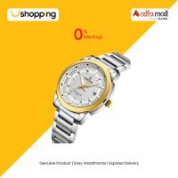 Naviforce Executive Date Edition Watch For Men Silver (NF-8029-5) - On Installments - ISPK-0139