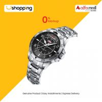 Naviforce Day And Date Watch For Men Silver (NF-9204-13) - On Installments - ISPK-0139