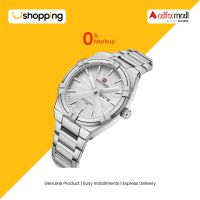 Naviforce Giorno Edition Watch For Men Silver (NF-9218-1) - On Installments - ISPK-0139