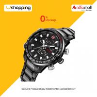 Naviforce Dual Time Edition Watch For Men - Black (NF-9093-1) - On Installments - ISPK-0139