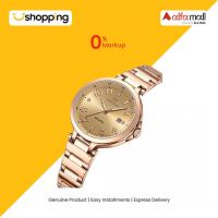 Naviforce Stainless Steel Watch For Women - Rose Gold (NF-5033-3) - On Installments - ISPK-0139