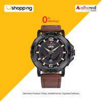 Naviforce Day And Date Edition Watch For Men - Brown (NF-9122-4) - On Installments - ISPK-0139