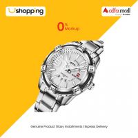 Naviforce Day and Date Edition Watch For Men - Silver (NF-9117-7) - On Installments - ISPK-0139