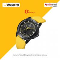 Naviforce Date Edition Watch For Men - Yellow (NF-8031-3) - On Installments - ISPK-0139