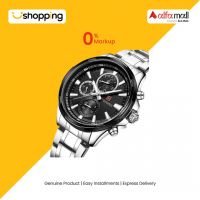 Naviforce Chronograph Luxury Edition Watch For Men - Silver (NF-9089-1) - On Installments - ISPK-0139