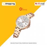 Naviforce Stainless Steel Watch For Women - Rose Gold (Nf-5033-4) - On Installments - ISPK-0139