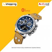 Naviforce Steel Dual Time Exclusive Watch For Men Brown (nf-9224-4) - On Installments - ISPK-0139